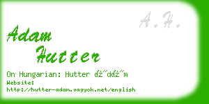 adam hutter business card